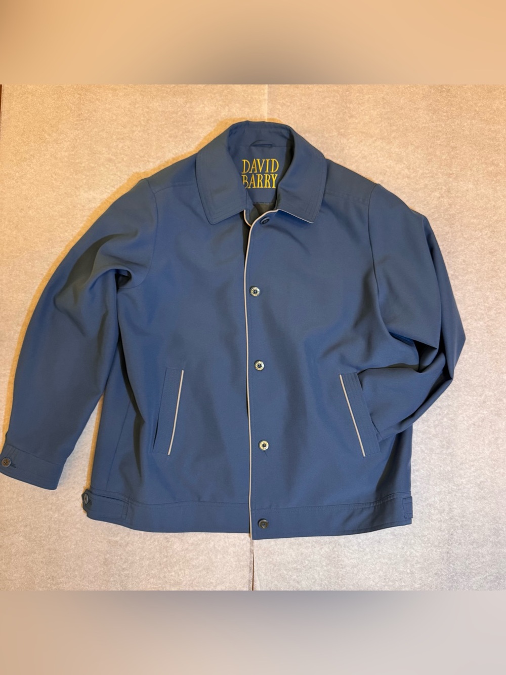 Vintage David Barry Women’s Size 20 Blue Jacket Retro 90s | Plus Size
